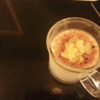 Coconut crème brûlée at The Green Affair - Saldanha in Lisbon