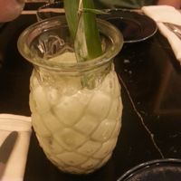 vegan cocktail with coconut milk at The Green Affair - Saldanha in Lisbon