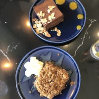 Three layee chocolate cake with mango & granny crumble  at The Green Affair - Saldanha in Lisbon
