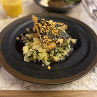 Traditional Portuguese dish  at The Green Affair - Saldanha in Lisbon