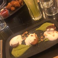 Mushroom scallops at The Green Affair - Saldanha in Lisbon