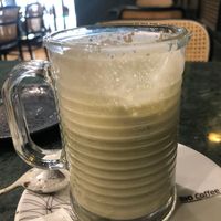 matcha (not good at all) at The Green Affair - Saldanha in Lisbon