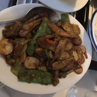 Vegan double pork at South Garden in Romsey