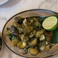 Vegan gunpowder potatoes - amazing! 💣  at Dishoom - Covent Garden in London