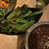 plate of greens  at Dishoom - Covent Garden in London
