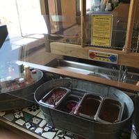 Salsa bar at El El Frijoles in Sargentville