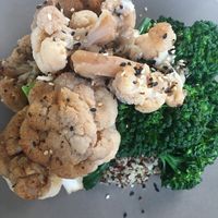 Miso Glazed Cauliflower and Broccolini  at State Street Grill in Clarks Summit