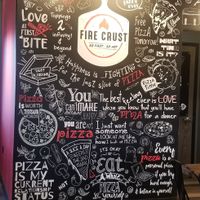 Wall decor at Fire Crust Pizza in Rochester