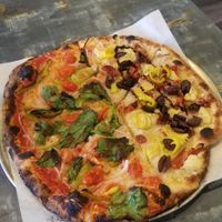 Vegan Pizza at Fire Crust Pizza in Rochester