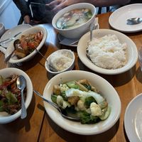 Family style food, great for sharing!  at Padmanadi in Edmonton