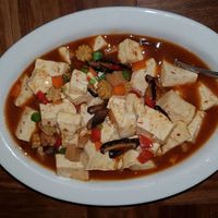 Tofu dish at Padmanadi in Edmonton