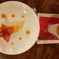 Cheesecake and panna cotta at Padmanadi in Edmonton