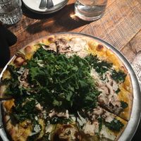 Carrot based pizza at Otomat in Ghent