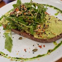 Avocado on sourdough at Local Hero in South West London