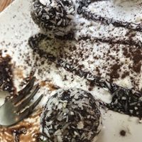 Truffles (there were 5 but I forgot to take a photo)  at Da Vinci Italian Restaurant in Aberdeen