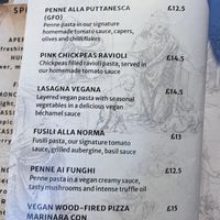 Main menu May’26  at Da Vinci Italian Restaurant in Aberdeen