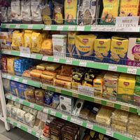 Gluten free section at Agraria Koper in Koper
