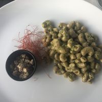 Pasta with vegan cheese at RossoVivo Primaluna in Malcesine