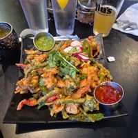 Tempura vegetables at Lulu's Thai Noodle Shop in Westwood