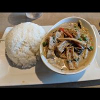 Green curry with tofu at Lulu's Thai Noodle Shop in Westwood