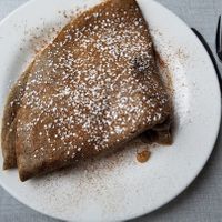 Vegan crepes with apples at The Peekskill Coffee House in Peekskill