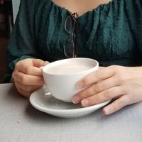 Vegan hot chocolate at The Peekskill Coffee House in Peekskill