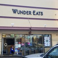 Outside at Wunder Eats in Beverly Hills