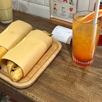 The right one is the vegan meat loaf avocado banh mi😄 at Banh Mi 25 in Hanoi