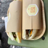 Vegan banh mi  at Banh Mi 25 in Hanoi