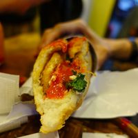 tofu banh mi for 25k at Banh Mi 25 in Hanoi