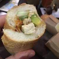 Tofu with extra Avocado Banh Mi at Banh Mi 25 in Hanoi