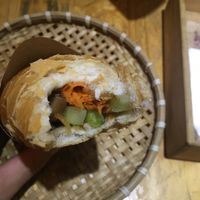 Avo mushroom and garlic option at Banh Mi 25 in Hanoi