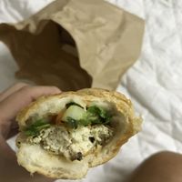 Tofu banh mi at Banh Mi 25 in Hanoi