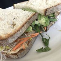 Veggie sandwich at Cow Cafe in Los Angeles