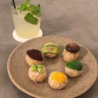 Vegan sushi at Vegimo 野菜食堂 in Hiroshima