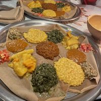 Vegan platter  at Bejte Ethiopia in Berlin