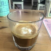 Oat milk macchiato   at Circle Cafe - Saadiyat in Abu Dhabi