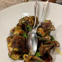 Fried zucchini.  at Komera in Monopoli