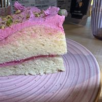 Rose pistachio cake  at The Black Cockatoo in Almere