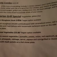 The menu at Awesome Grill in Nadi