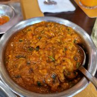 Baingan bharta at Krishna Vilas in The Hague