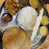 South Indian thali  at Krishna Vilas in The Hague