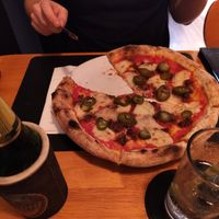 Vegan Diavola Pizza at The Hungry Wolf in Koh Samui