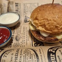 Cheeseburger at The Hungry Wolf in Koh Samui