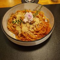 Pasta bolognse at The Hungry Wolf in Koh Samui