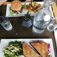 Rueben and burher at Grounded in Stratford