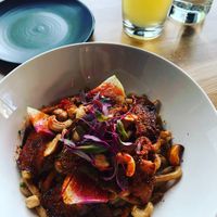 Udon Noodle Bowl was bomb  at Kanu Cafe - Doppio Zero Pizza in Edmonton