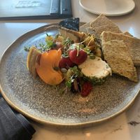 To die for cheese and fruit platter at Kanu Cafe - Doppio Zero Pizza in Edmonton