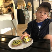 Avocado toast with egg. at The Wellness Refinery in Sauble Beach