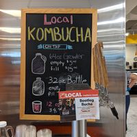 Local kombucha at Lexington Cooperative Market - Hertel in Buffalo